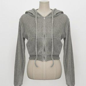 Chuu | Cropped hood zip-up